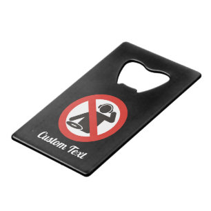 DJ free zone Credit Card Bottle Opener