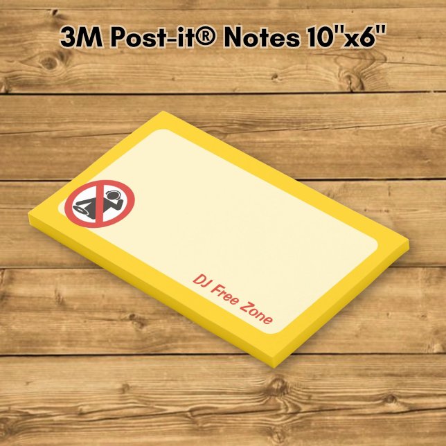 DJ Free Zone Post-it Notes (Creator Uploaded)