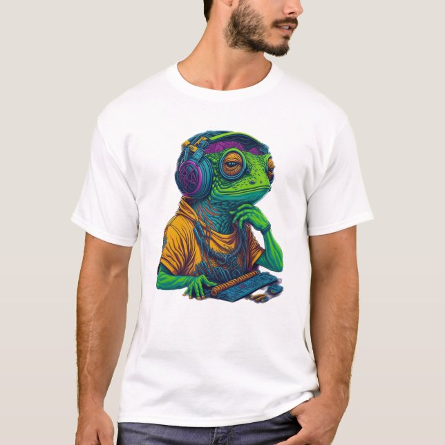DJ Frog music  T-Shirt (Front)
