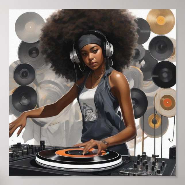 dj girl lili mix poster (Front)