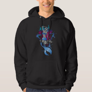 DJ Girl With Headphones Mixer Cute Aesthetic DJ Me Hoodie