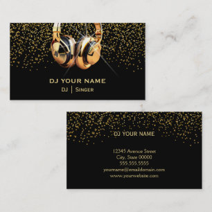 DJ gold Business Card