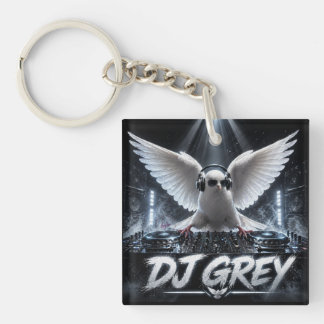 DJ GREY DOUBLE SIDED KEY RING