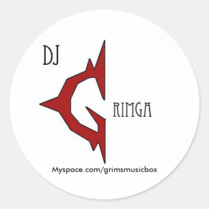 Dj Grimga Logo Stickers