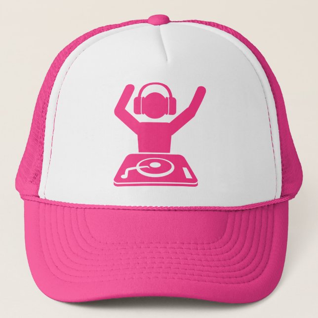 DJ Hands In The Air Trucker Hat (Front)