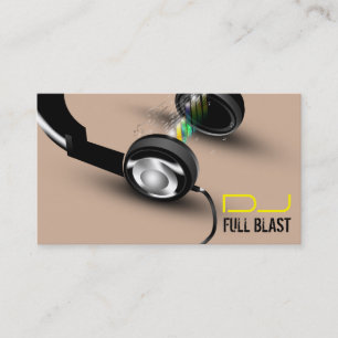 Dj Headphone Business Card