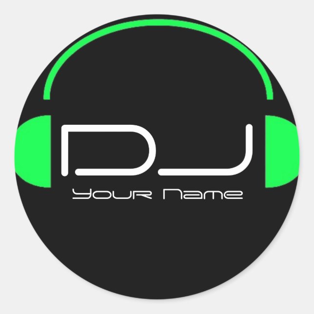 DJ Headphone Sticker (Front)