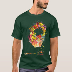 DJ Headphones Music Sound T-Shirt