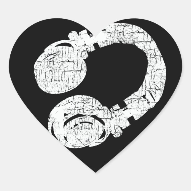 dj heart sticker (Front)