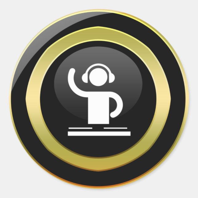 DJ icon sticker (Front)