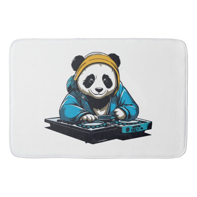 DJ Kawaii Panda Bath Mat (Front)