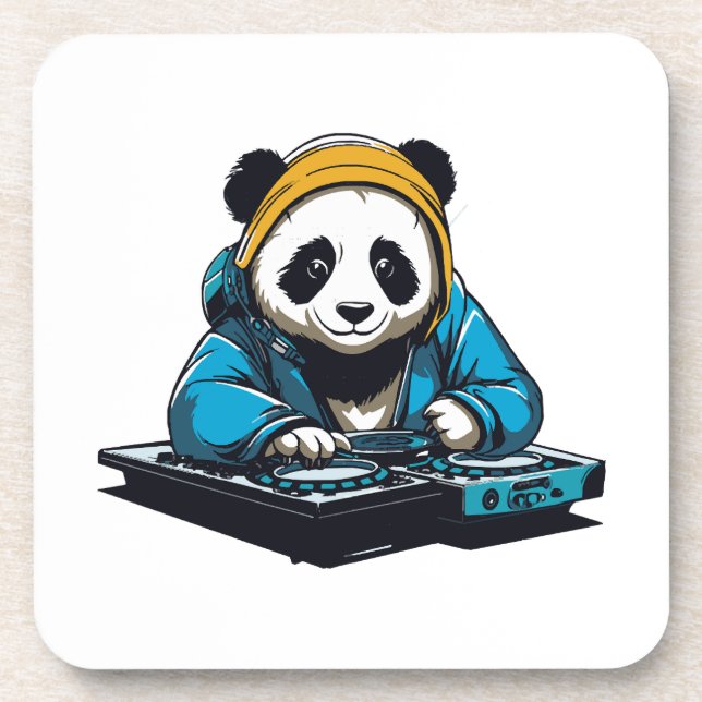 DJ Kawaii Panda Coaster (Front)