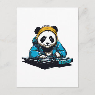 DJ Kawaii Panda Enclosure Card