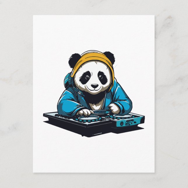 DJ Kawaii Panda Enclosure Card (Front)