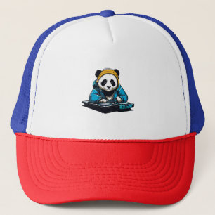 DJ Kawaii Panda Trucker Hat