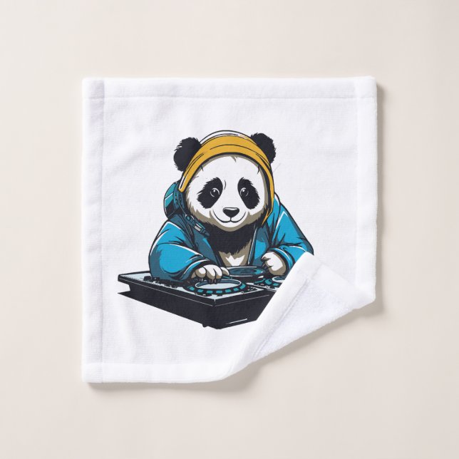 DJ Kawaii Panda Wash Cloth (Wash Cloth)
