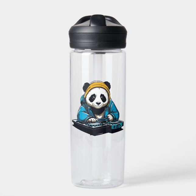 DJ Kawaii Panda Water Bottle (Front)