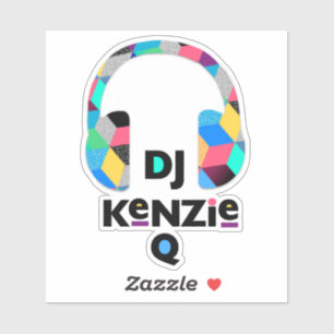 DJ Kenzie Q Cut Vinyl Sticker