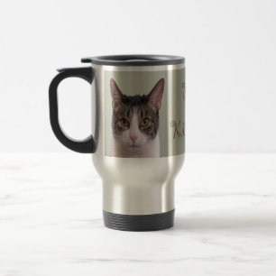 DJ Kitten striper Travel Mug