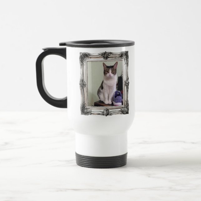 DJ Kitten Travel Mug (Left)