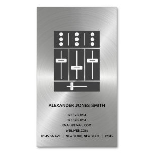 DJ 	Magnetic BUSINESS CARD