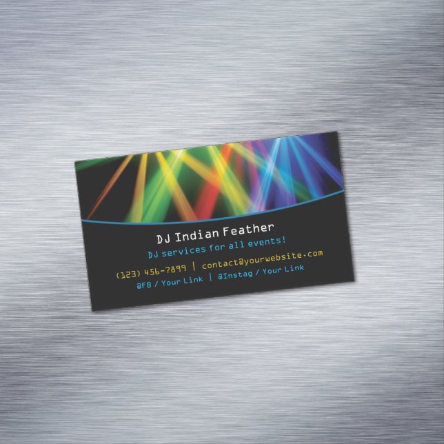 DJ 	Magnetic BUSINESS CARD (In Situ)