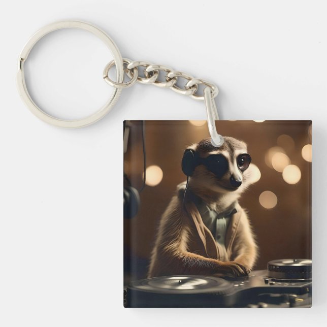 DJ Meerkat: Spinning Tracks in the Savanna, Key Ring (Front)