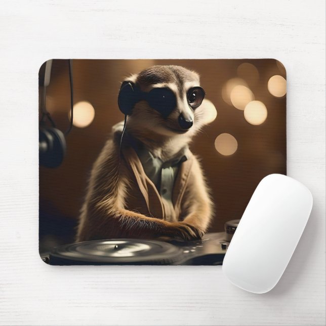DJ Meerkat: Spinning Tracks in the Savanna, Mouse Mat (With Mouse)