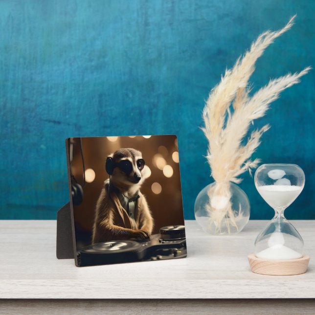 DJ Meerkat: Spinning Tracks in the Savanna, Plaque (Insitu)
