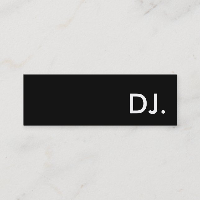 dj. mini business card (Front)