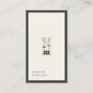 DJ Minimalist Luxury Business Card