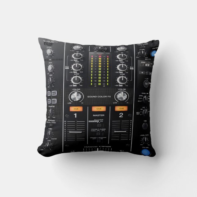 dj mixer pillow (Front)