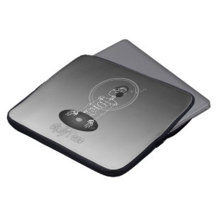 DJ Mixmaster SkellyTone Laptop Sleeve