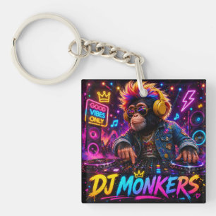 DJ MONKERS DOUBLE SIDED KEYCHAIN