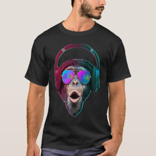 DJ Monkey Disc Jockey Rave Music T-Shirt