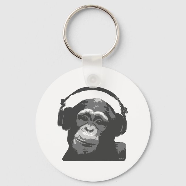 DJ MONKEY KEY RING (Front)