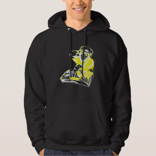 DJ Monkey Music Party Fun Sunglasses Dance Party M Hoodie