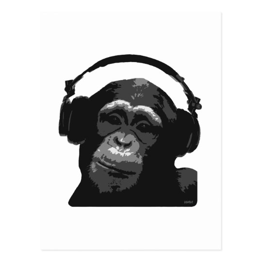DJ MONKEY POSTCARD