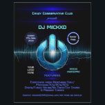 DJ Music and Dance Gig  Flyer<br><div class="desc">Personalised DJ Gig Invitation Flyers versatile for any type of club/association or organisation.</div>