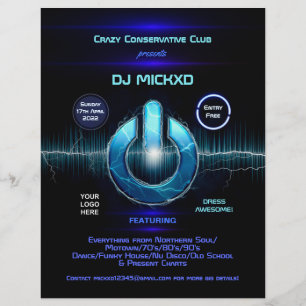 DJ Music and Dance Gig  Flyer
