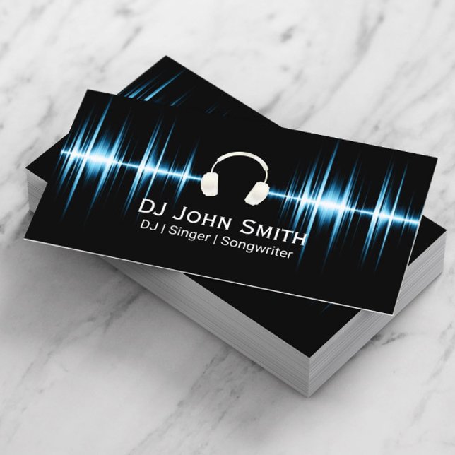 DJ Music Beat Professional Business Card (Creator Uploaded)