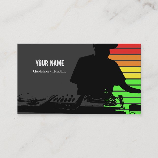 DJ Music Business Card (Front)
