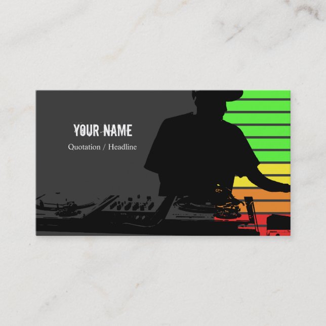 DJ Music Business Card (Front)