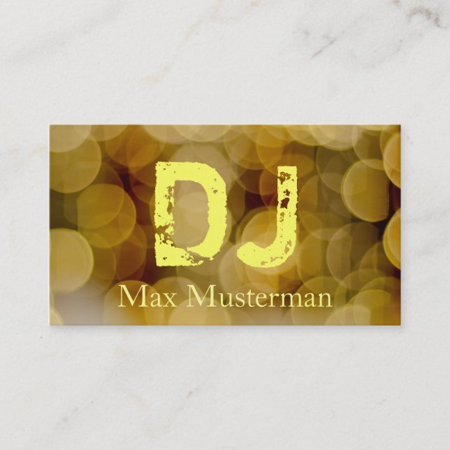 DJ Music Business Card (Front)