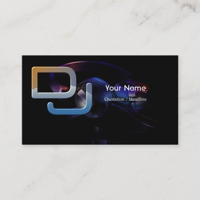DJ Music Business Card (Front)