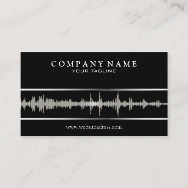 DJ/Music Business Card Template (Front)