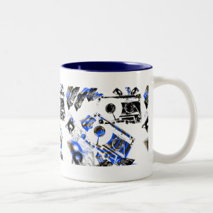 DJ Music Cassette Two-Tone Coffee Mug