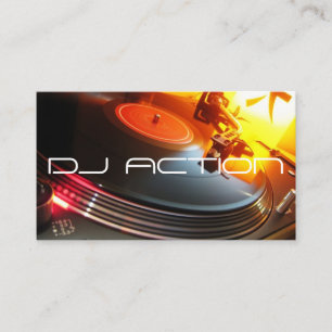 DJ Music Club Entertainment Business Card    