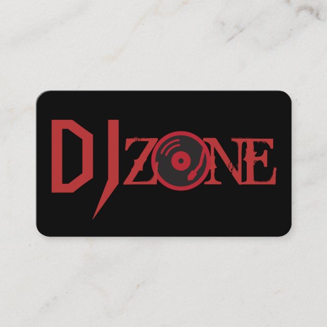 DJ Music Club Entertainment Business Card     (Front)