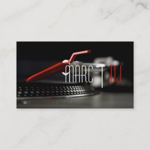 DJ Music Club Entertainment Business Card    